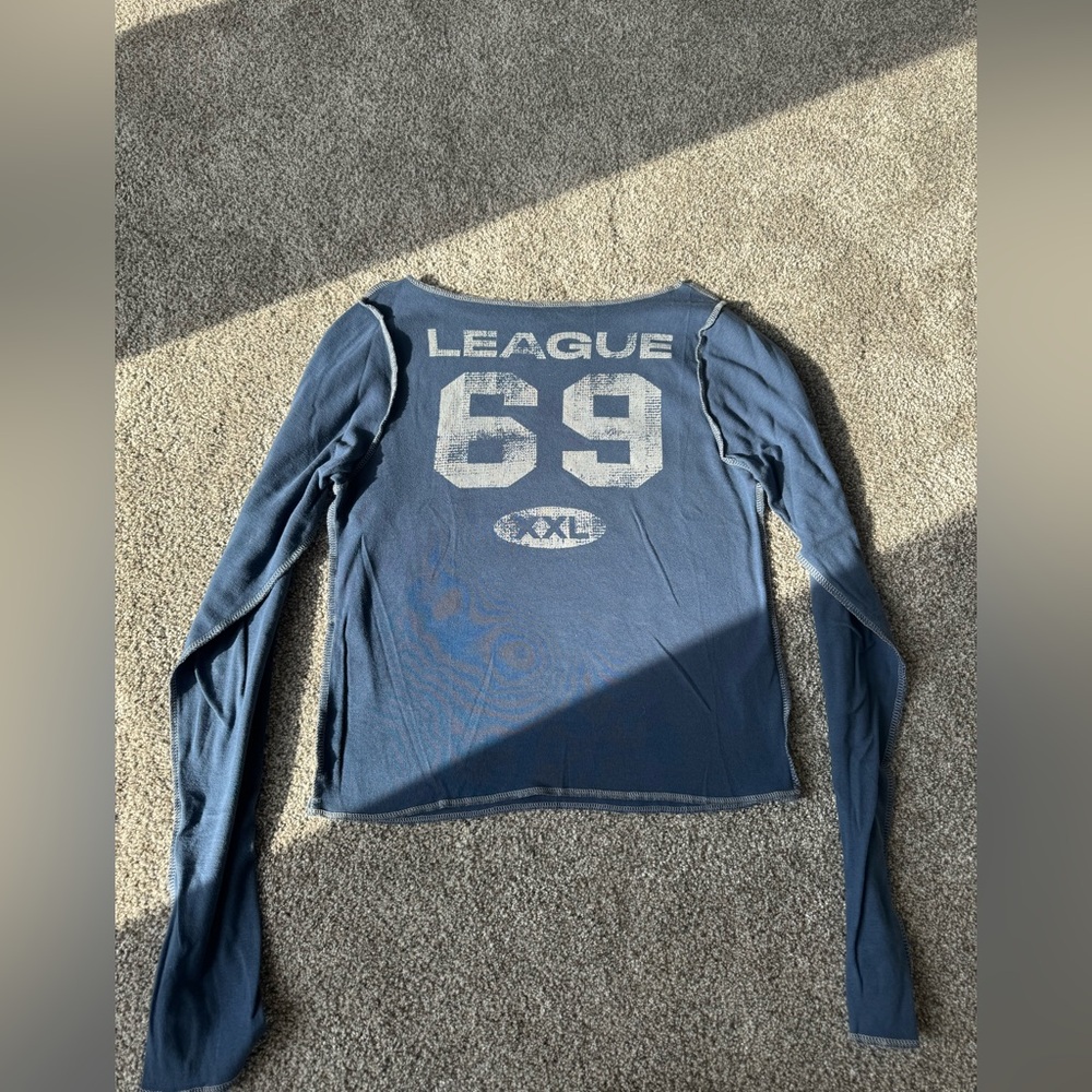 Urban Outfitters Blue Long Sleeve Tee
